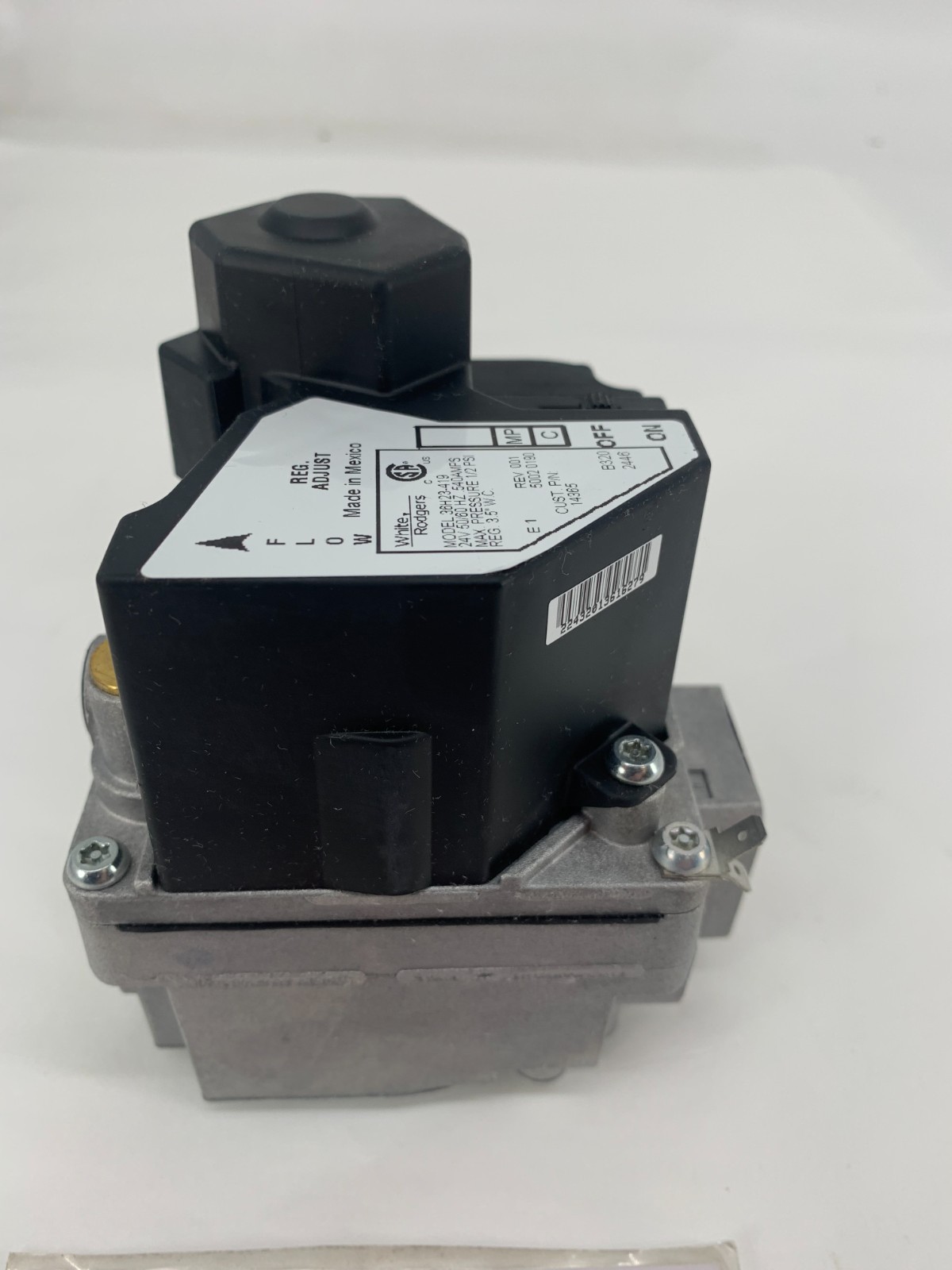 White-Rodgers 36H23-419 24V 1/2 PSI 3.5″ WC Single Stage Gas Valve 3/4″ X 3/4″