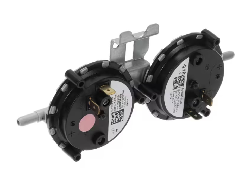 Goodman 64-0491-A-00, 9375VD-0045, 0130F00439, Pressure Switch, Dual, -1.27/-0.1