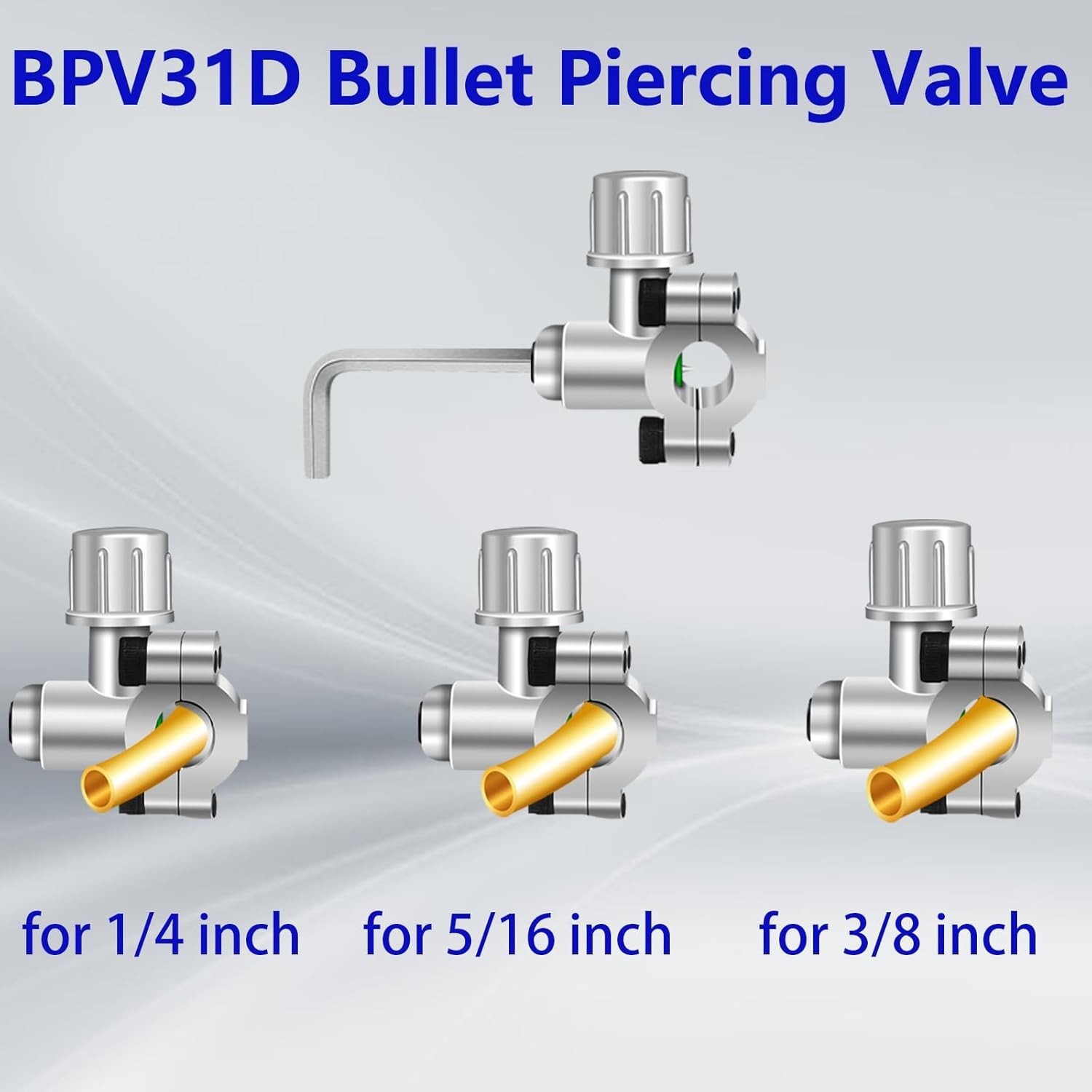 A/C Retrofit Valve Kit, BPV31 Bullet Piercing Tap Valve Line Tap Valve Kit, R12