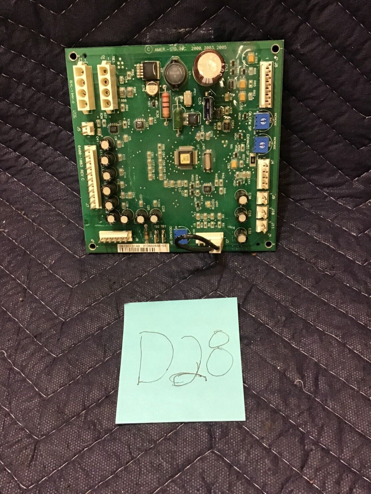 Trane American Standard 6400-1083 Furnace Control Printed Circuit Board REV-C