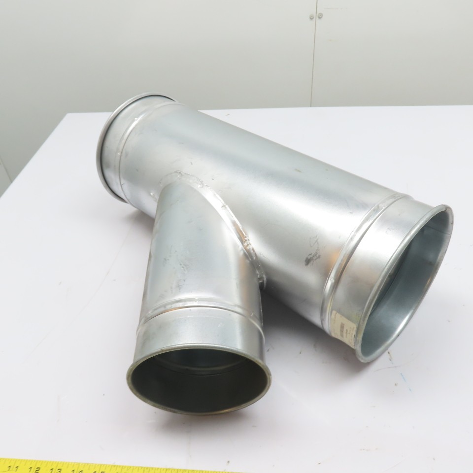 Nordfab 8040014497 8″ x 6″ QF 45° Galvanized Reducing Branch Duct 22ga