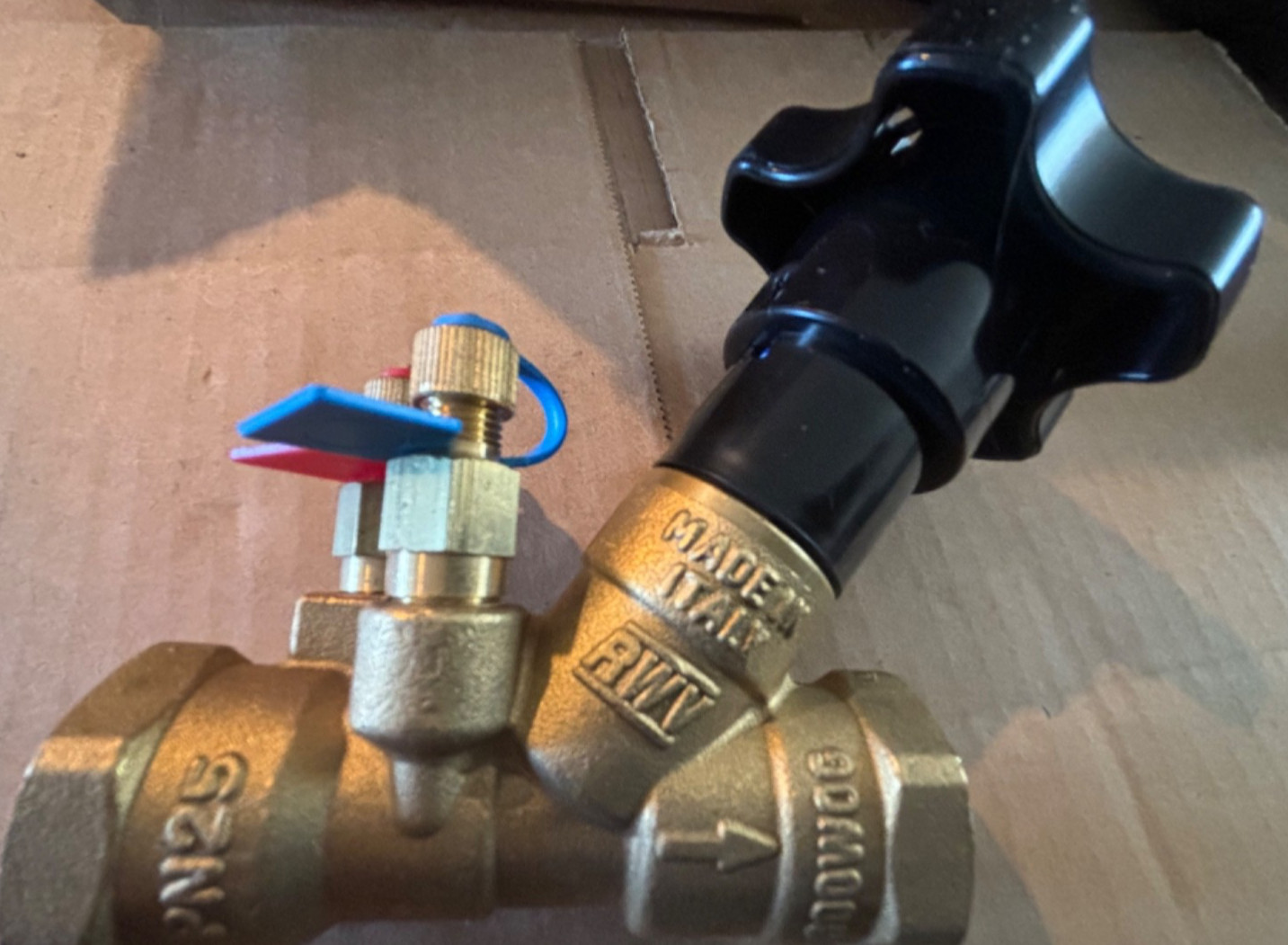 RWV Brass Fixed Orifice Static Balancing Valve 3/4 Female NPT 9517-3/4