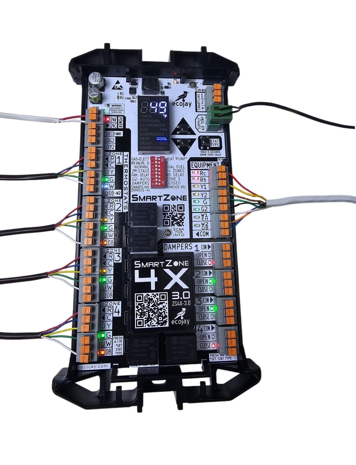 SmartZone-4X Control :4 zone controller KIT w/Temp sensor – Universal Replac..