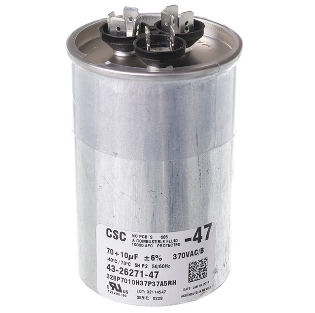 Rheem Capacitor – 70/10/370 Dual Round – 43-26271-47