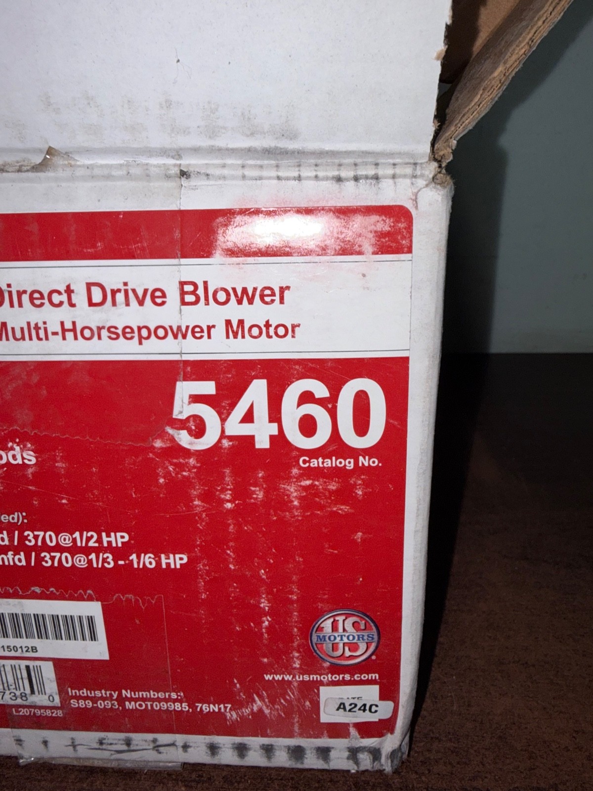 NEW RESCUE 5460 MULTI-HORSEPOWER DIRECT DRIVE BLOWER MOTOR. S4