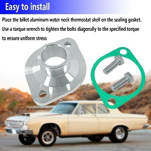 Water Neck Thermostat Housing with Gasket Compatible with 273 318 340 360 361 38