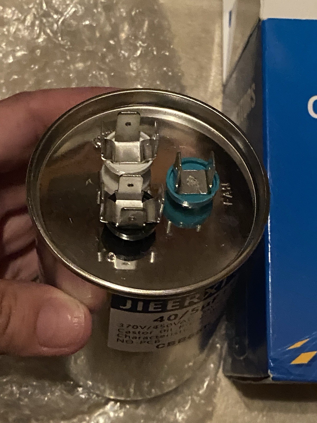 JIEERXI CBB65B Dual Run Capacitor 40/5uF 370/450VAC ±6% 50/60Hz