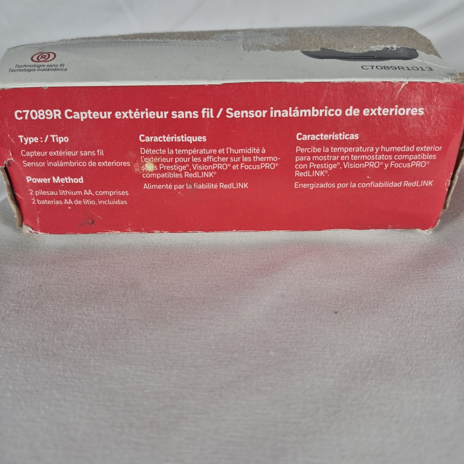 Honeywell Home C7089R Wireless Outdoor Sensor for Thermostat C7089R1013 REDLINK