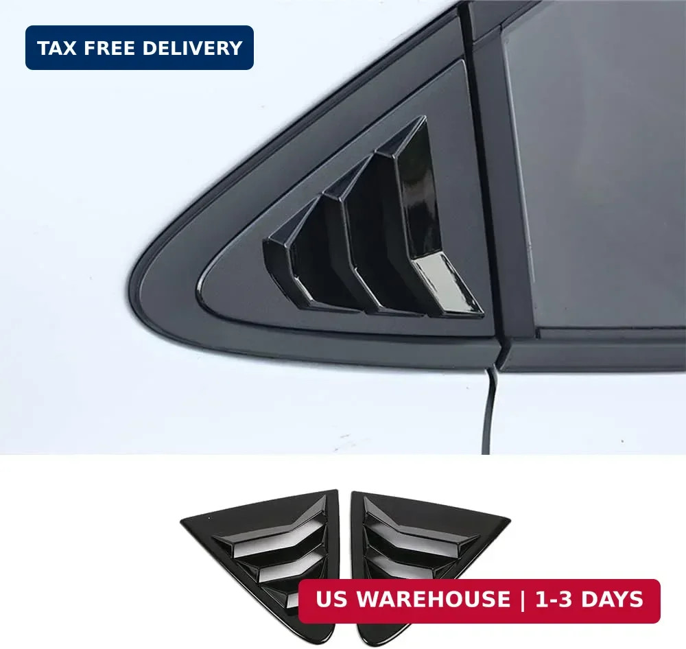 For Toyota Corolla 2020 2021 2022 2023 2024 2025 Rear Side Quarter Window Louver