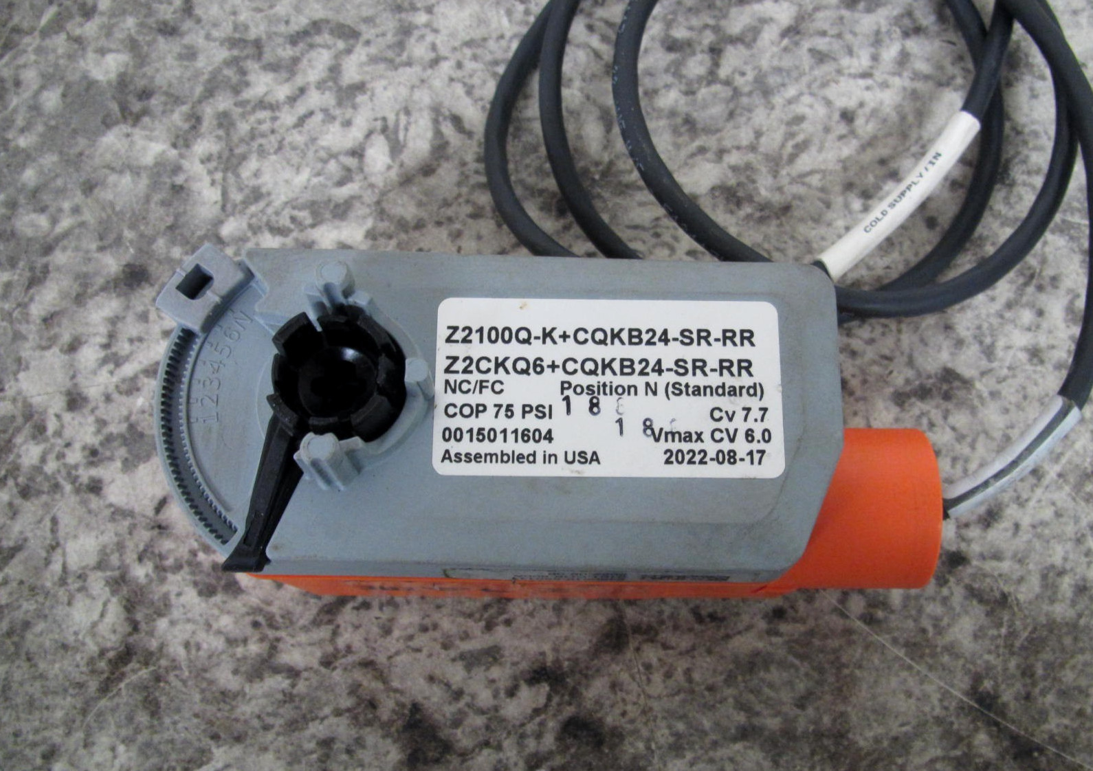 Belimo CQKB24-SR-RR 12in-lb / 1.4Nm AC/DC 24V Zone Valve Actuator Free Shipping