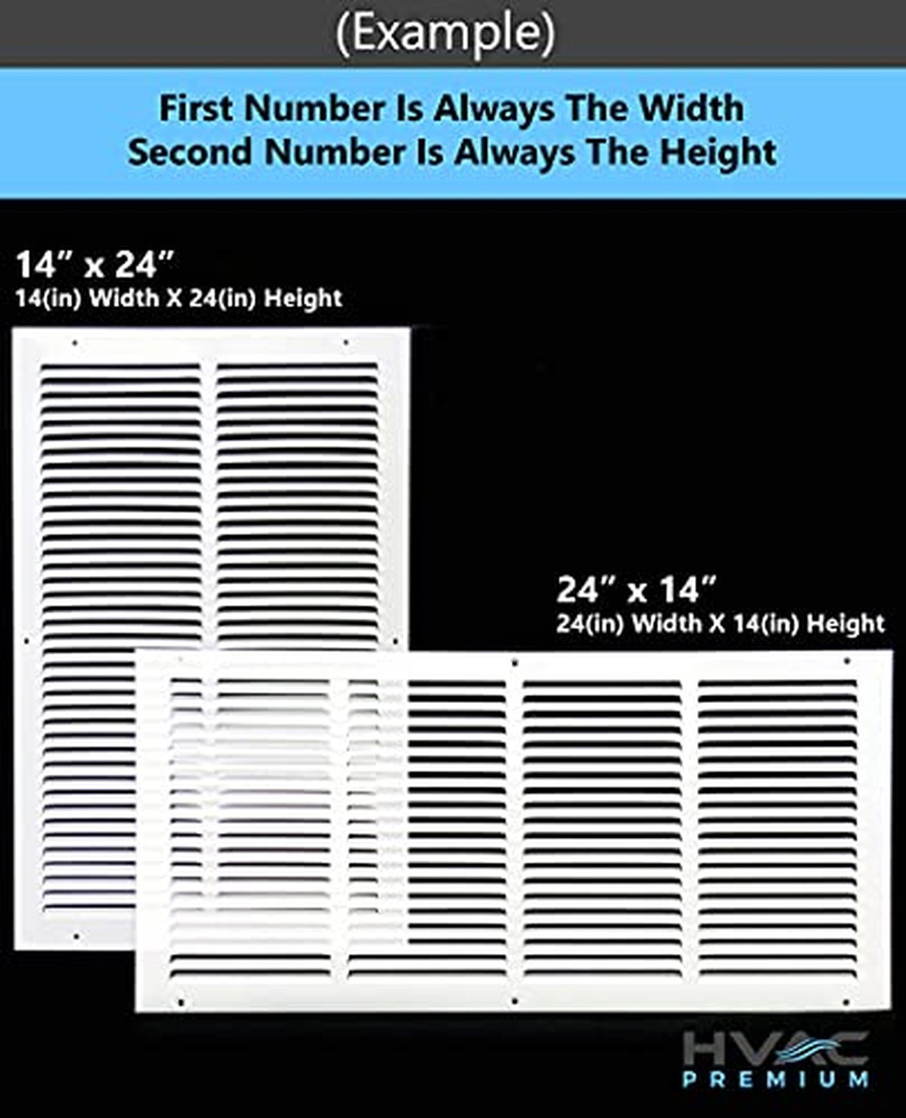 HVAC Premium 12” x 16” Return Air Grille – Sidewall and Ceiling – HVAC Vent…