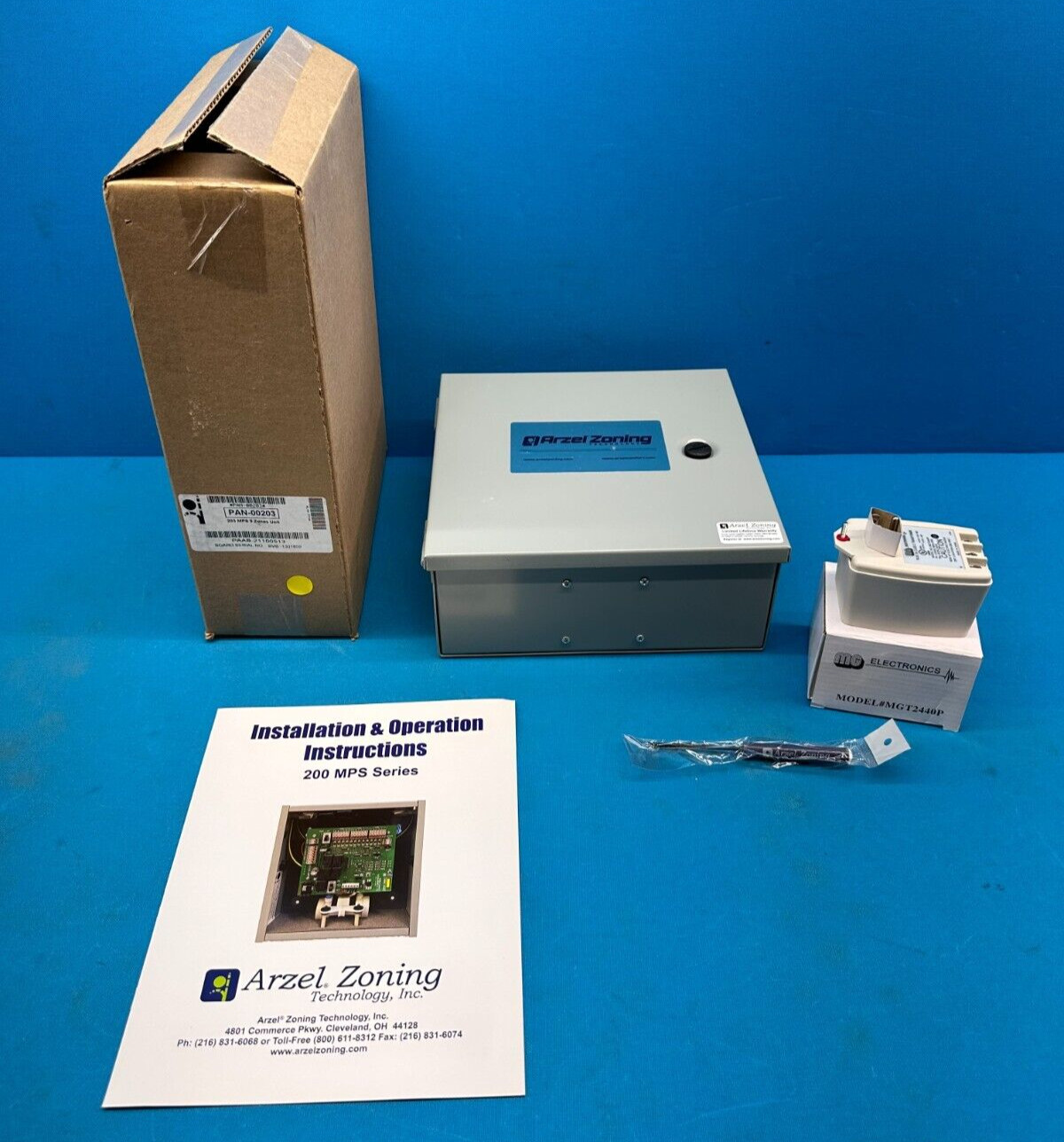 Arzel Zoning Technology 200 MPS Series 3-Zone Zoning Control Panel PAN-00203