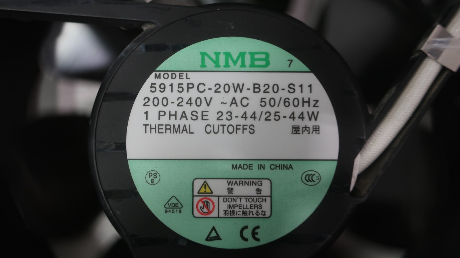 Nmb 5915PC-20W-B20-S11 5-1/2in Cooling Fan 200-240v-ac 1ph