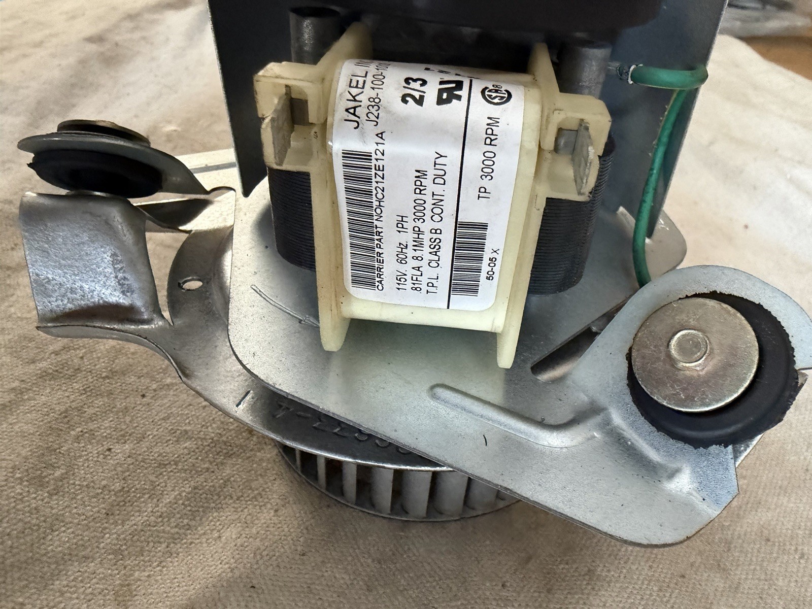 OEM Carrier Bryant JAKEL J238-100-10108 Draft Inducer Motor HC21ZE121A 326634-40