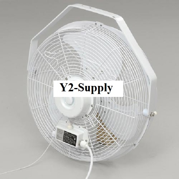 NEW! 14″ INDOOR/OUTDOOR Fan With Wall Ceiling Bracket White!!