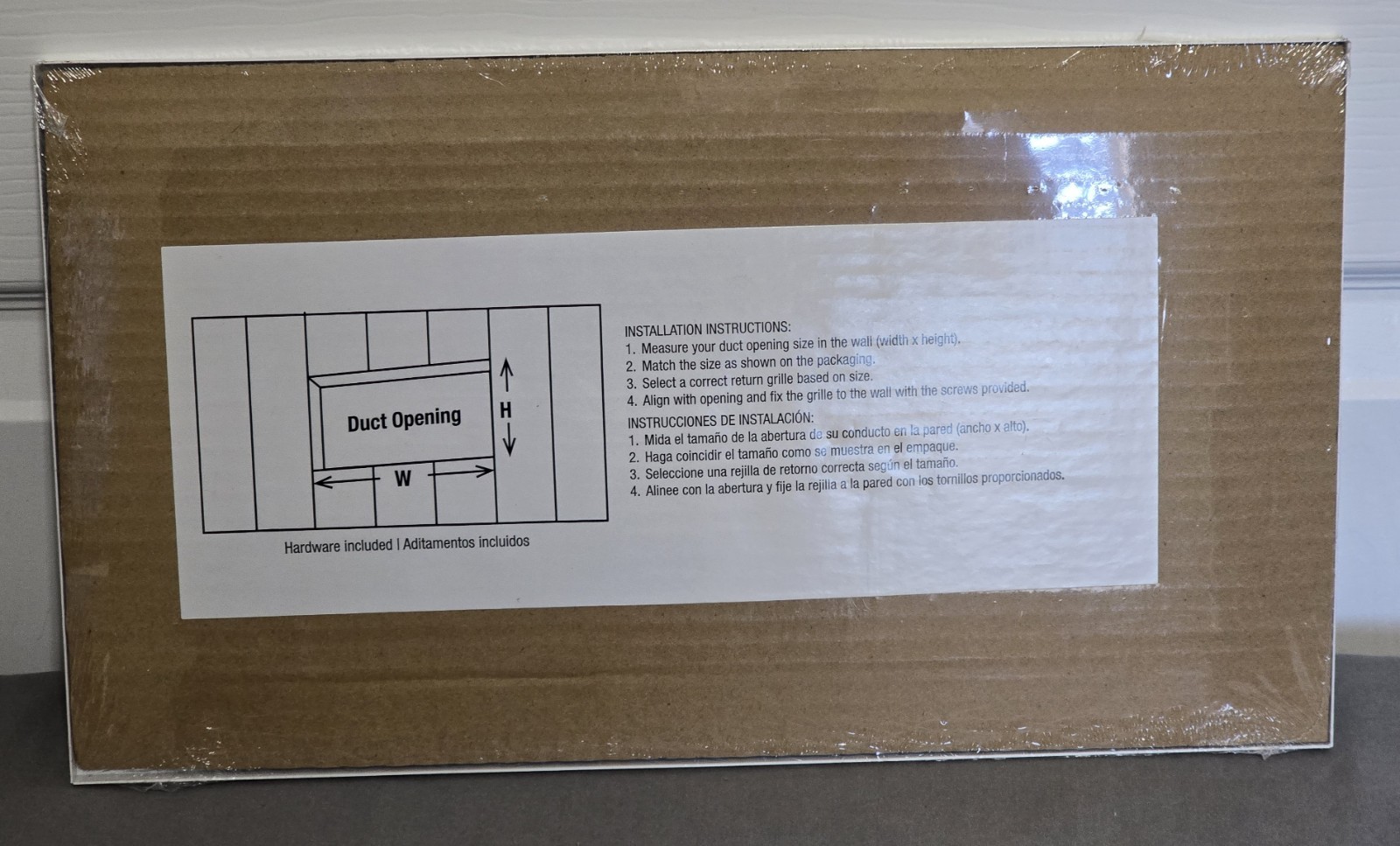 New Reliabilt 12in X 6in Return Grille 65038 Brand New Sealed With Hardware