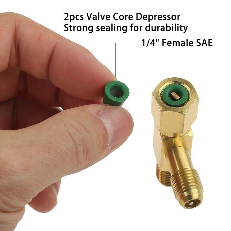 Adapter Refrigeration with Swivel Connector 1/4″ Valves Quick Coupler Access Tee