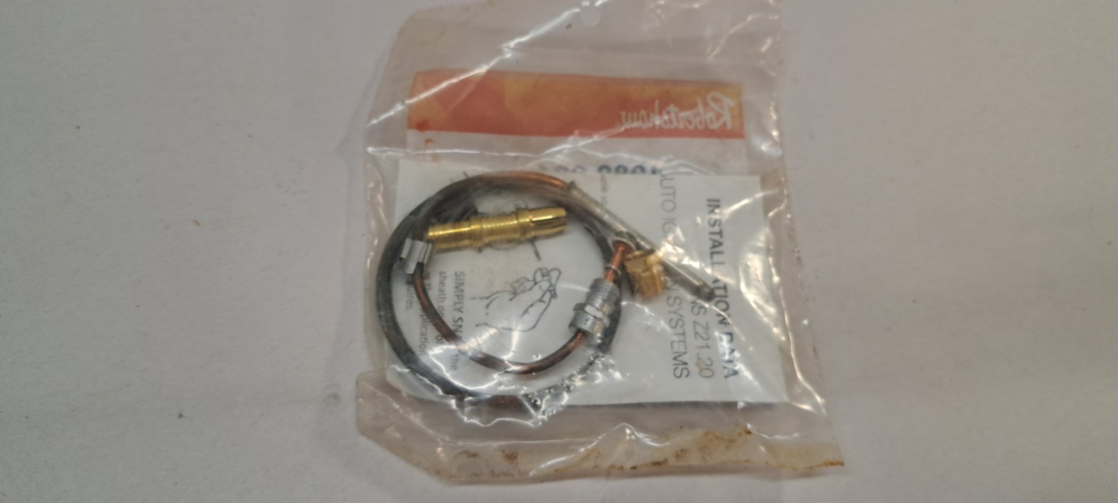 ROBERTSHAW 1980-024 Thermocouple, 24 in Cable, 25 to 30mV 12Z426