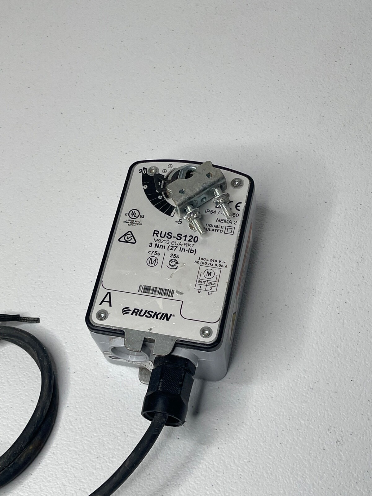 Ruskin Johnson Controls RUS-S120 M9203-BUA-RK7 Damper Actuator