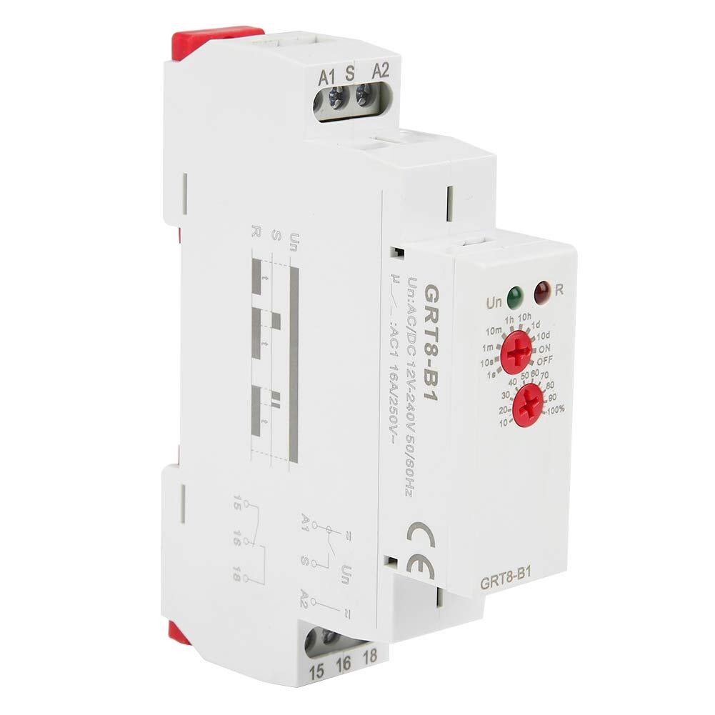 AC/DC 12-240V Timer Relay Delay Off Time Relay GRT8-B1 Mini Power Off Delay T…