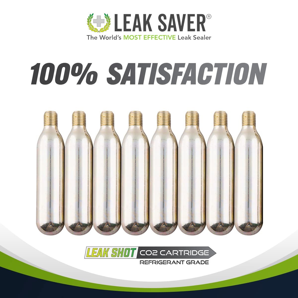 Leak Saver – Shot Refrigerant Grade CO2 Refill Cartridges (8 8 Pack