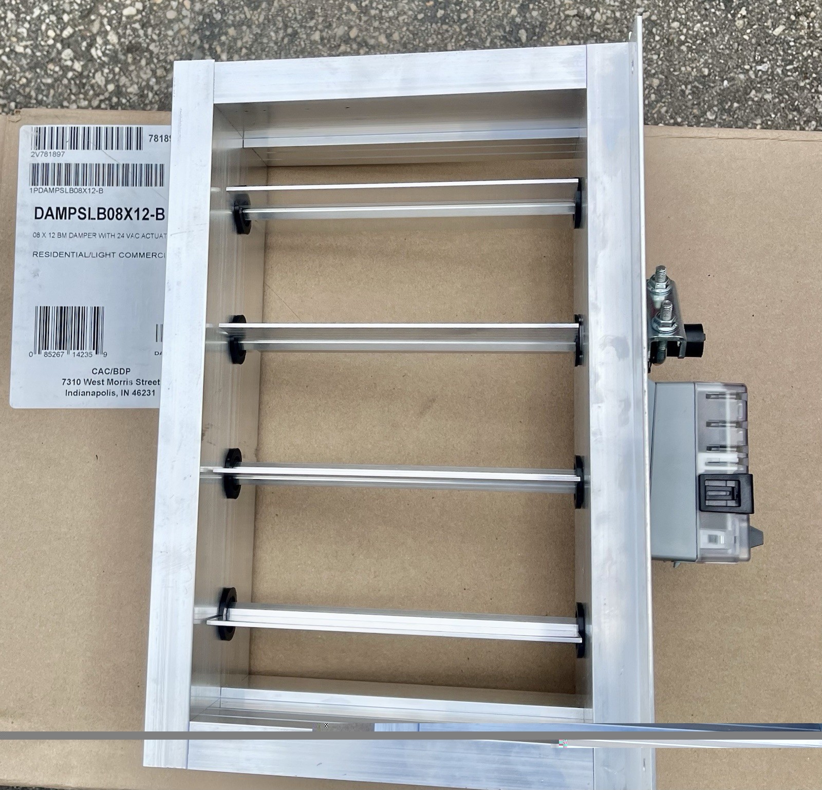 Honeywell DAMPSL08X12-B 24V Electric Damper 8X12 New Wholesalers Stock