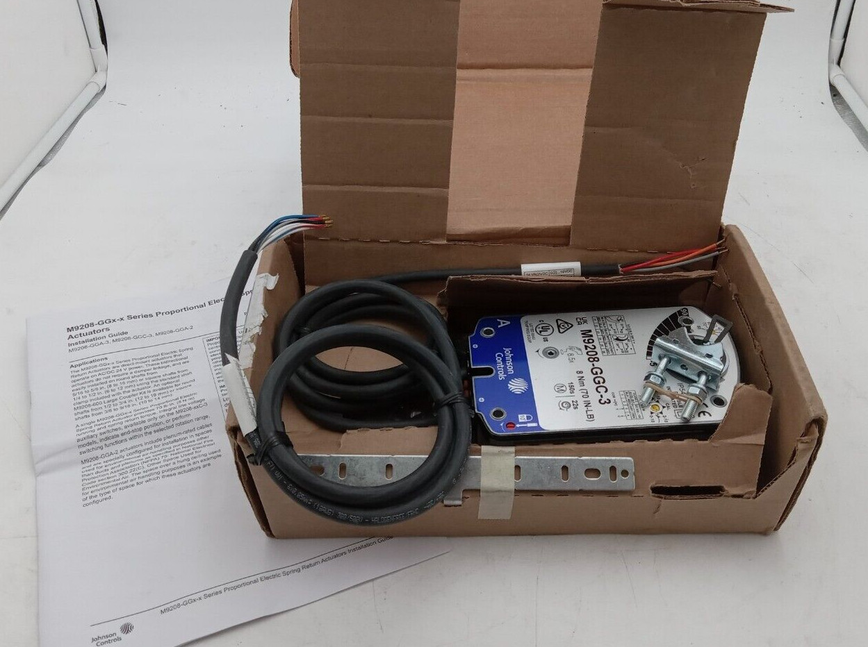 JOHNSON CONTROLS M9208-GGC-3 Electric Actuator,70 in.-lb.-40 to 140