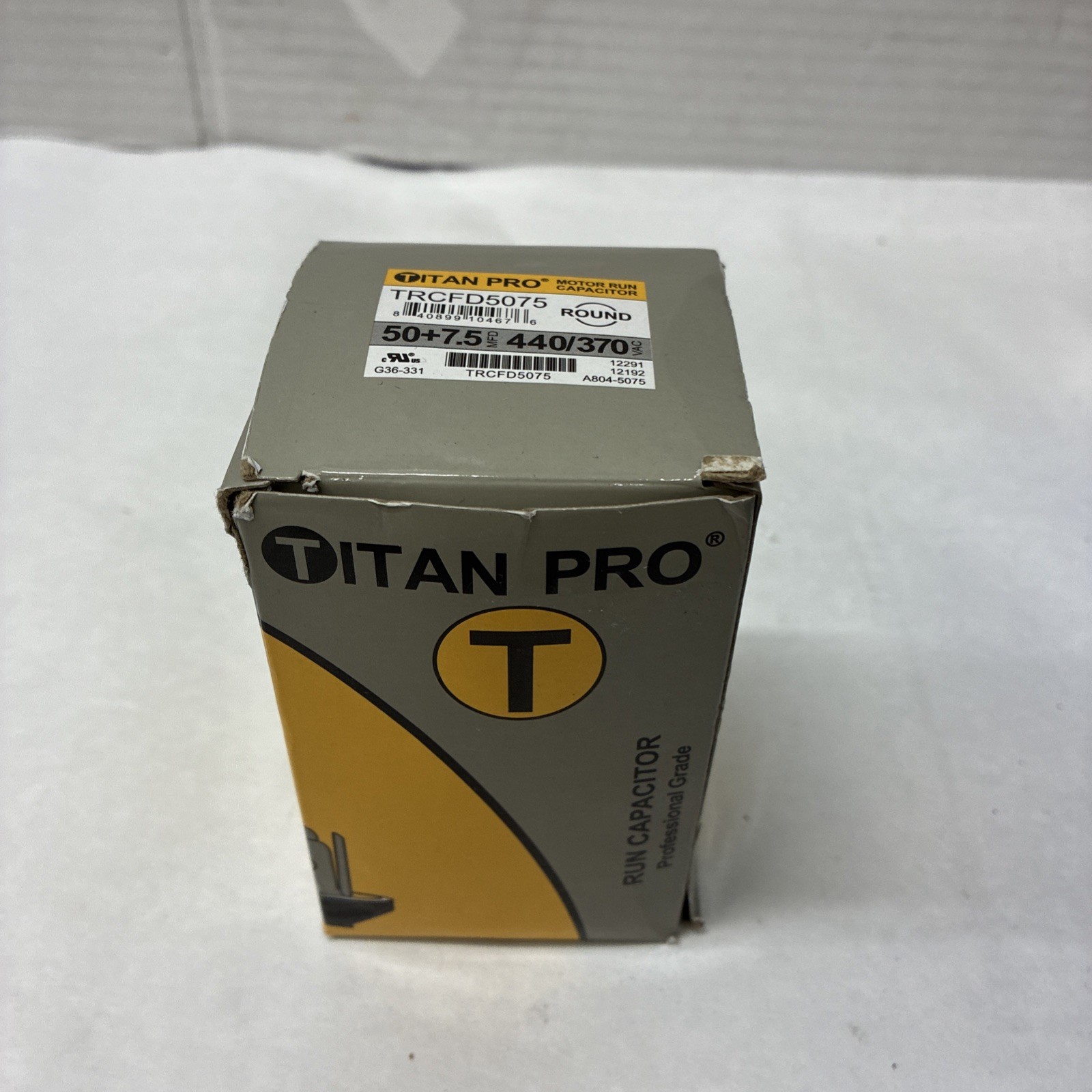 Titan Pro TRCFD5075 50+7.5 MFD 440 370V Round Motor Run Capacitor