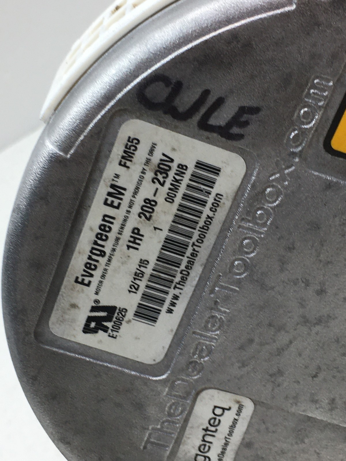 Genteq Evergreen EM FM55 Module Only 1HP 208/230V CW Lead End used #W289