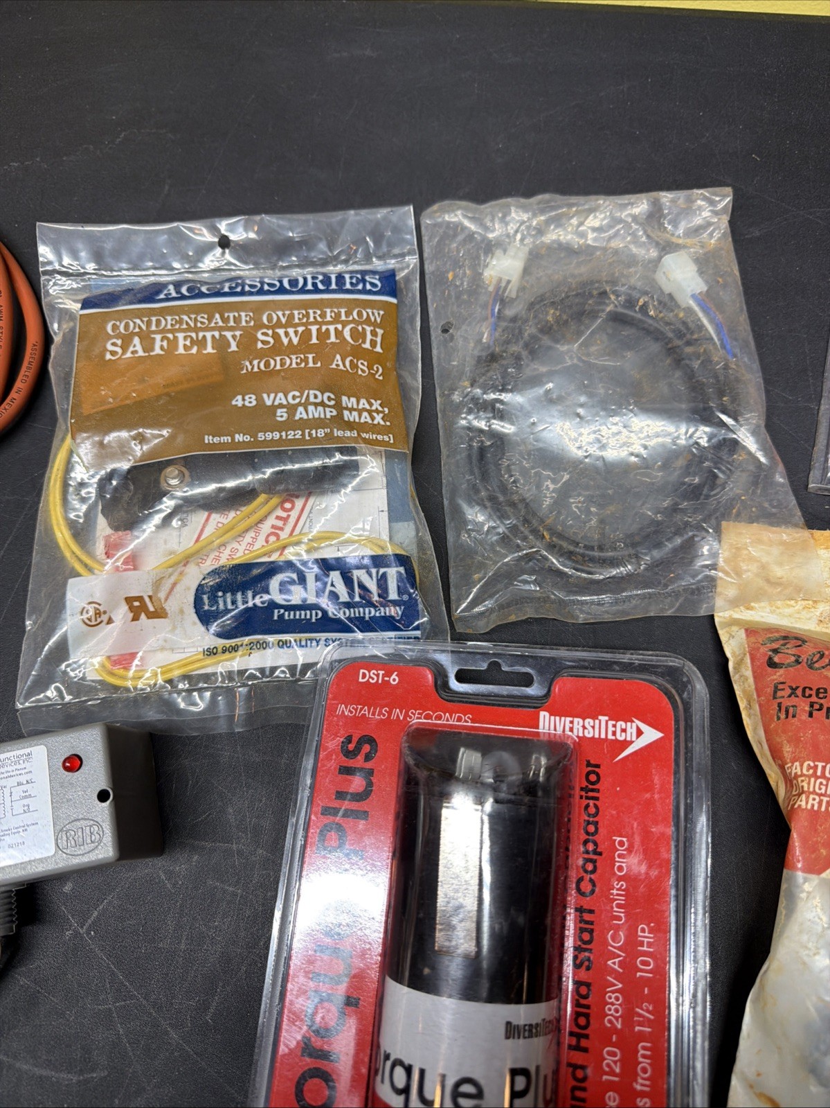 Mixed HVAC Parts Lot Honeywell Carrier Mars RIB Relays Sensors Ignitors More