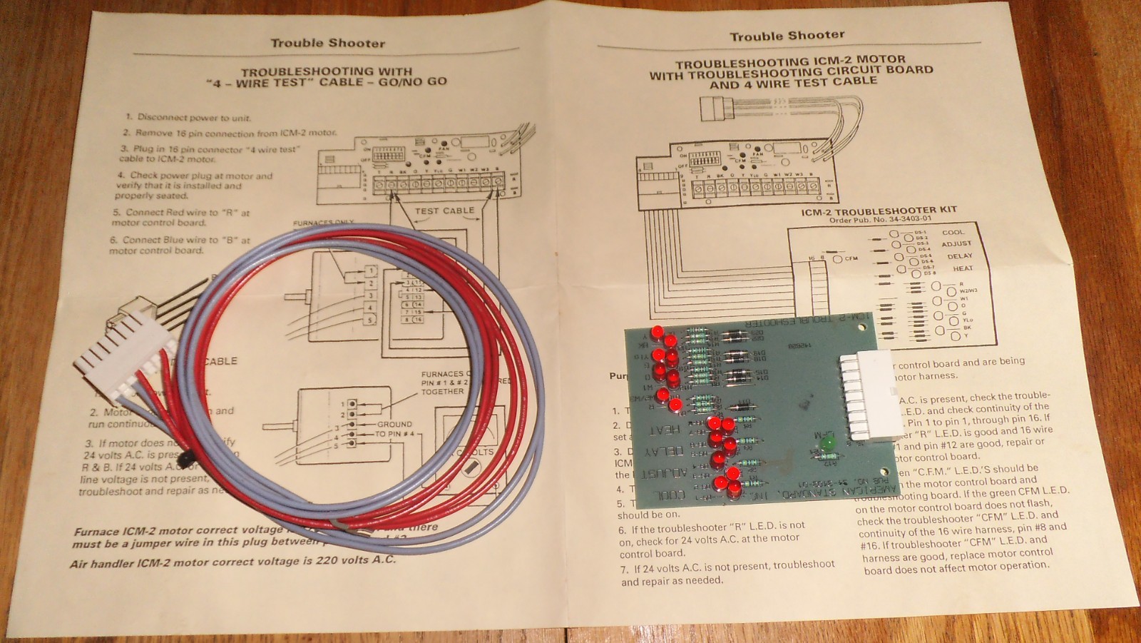 American Standard/Trane/Command Aire ICM-2 Troubleshooter.