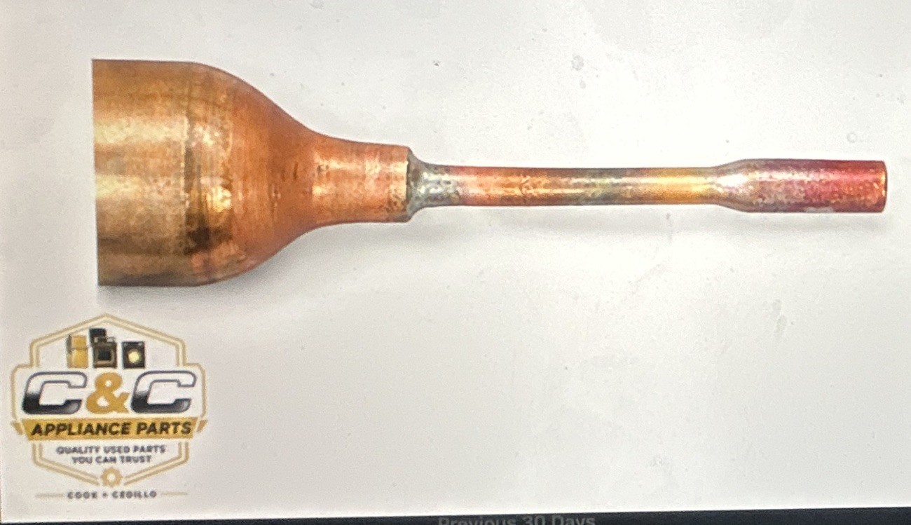Copper HVAC Refrigeration Line Valve w/ Brass Service Port Schrader Valve