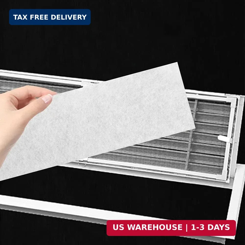 20 Pcs 12 x 4 In Air Vent Filters – 1 Pack of 20 Register Vent Dust Filters for