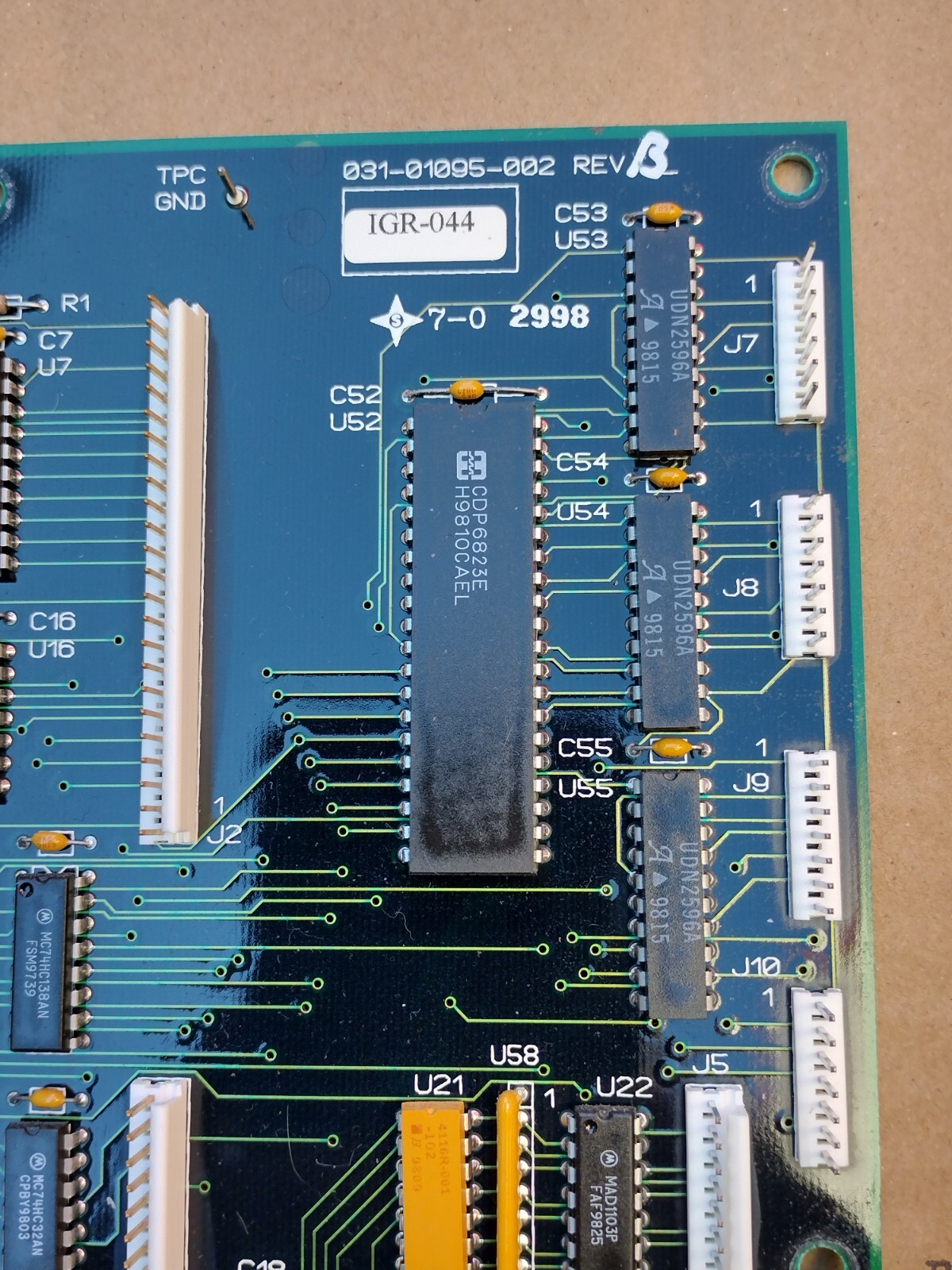 York 031-01095-002 Rev B Chiller Processor Board
