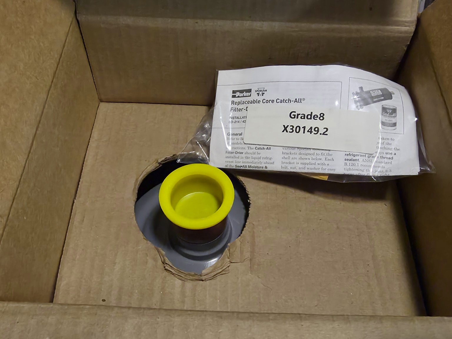Sporlan Catch-All Filter-Drier C-14411-T T/C Refrigeration HVAC 1-3/8″ ODF – New