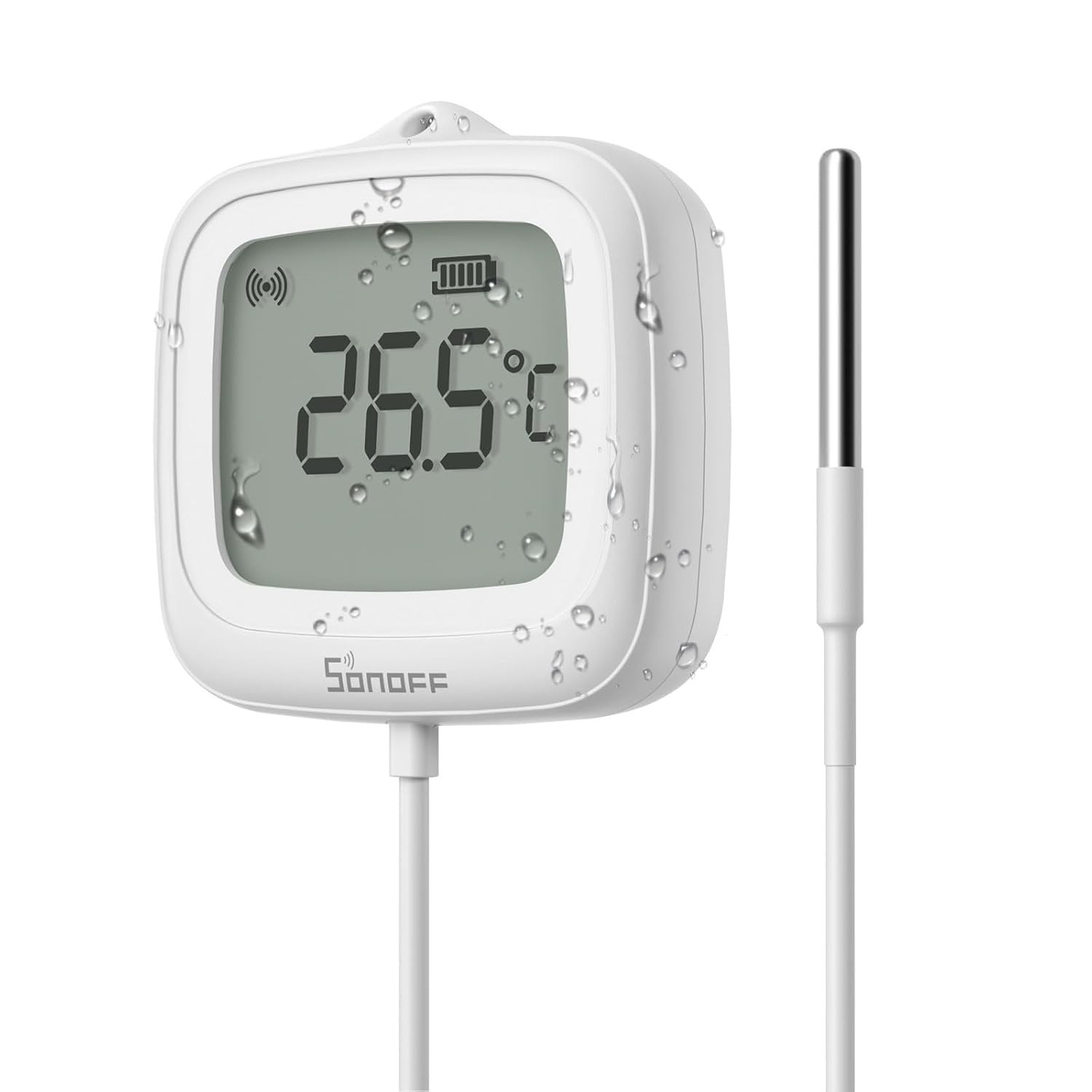 Zigbee Waterproof Temperature Sensor – Real-Time LCD Display, -40~115°C