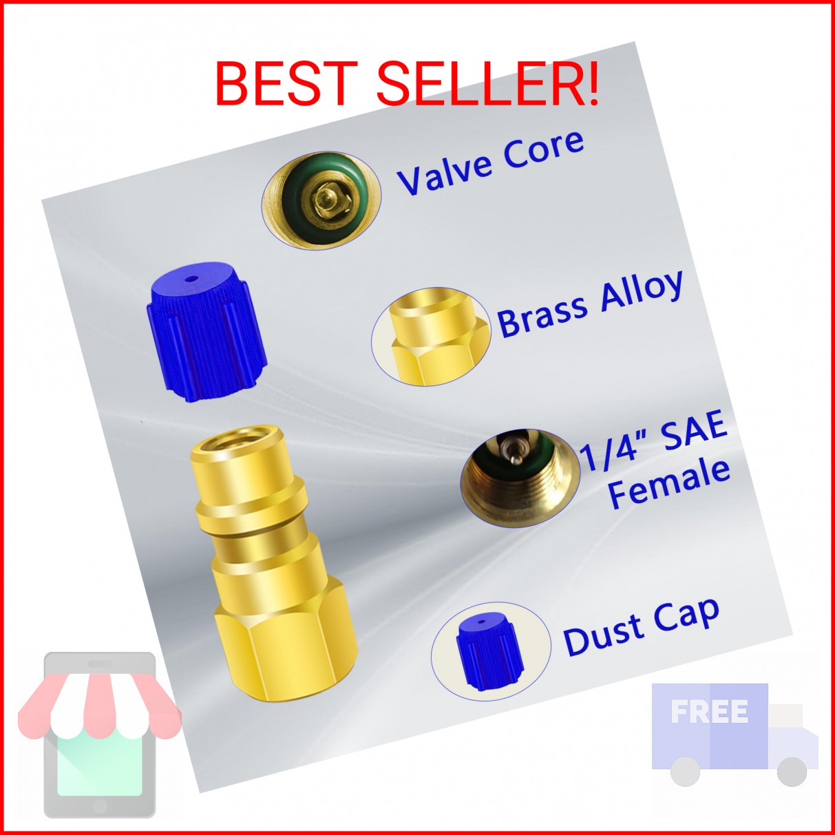 A/C Retrofit Valve Kit, BPV31 Bullet Piercing Tap Valve Line Tap Valve Kit, R12