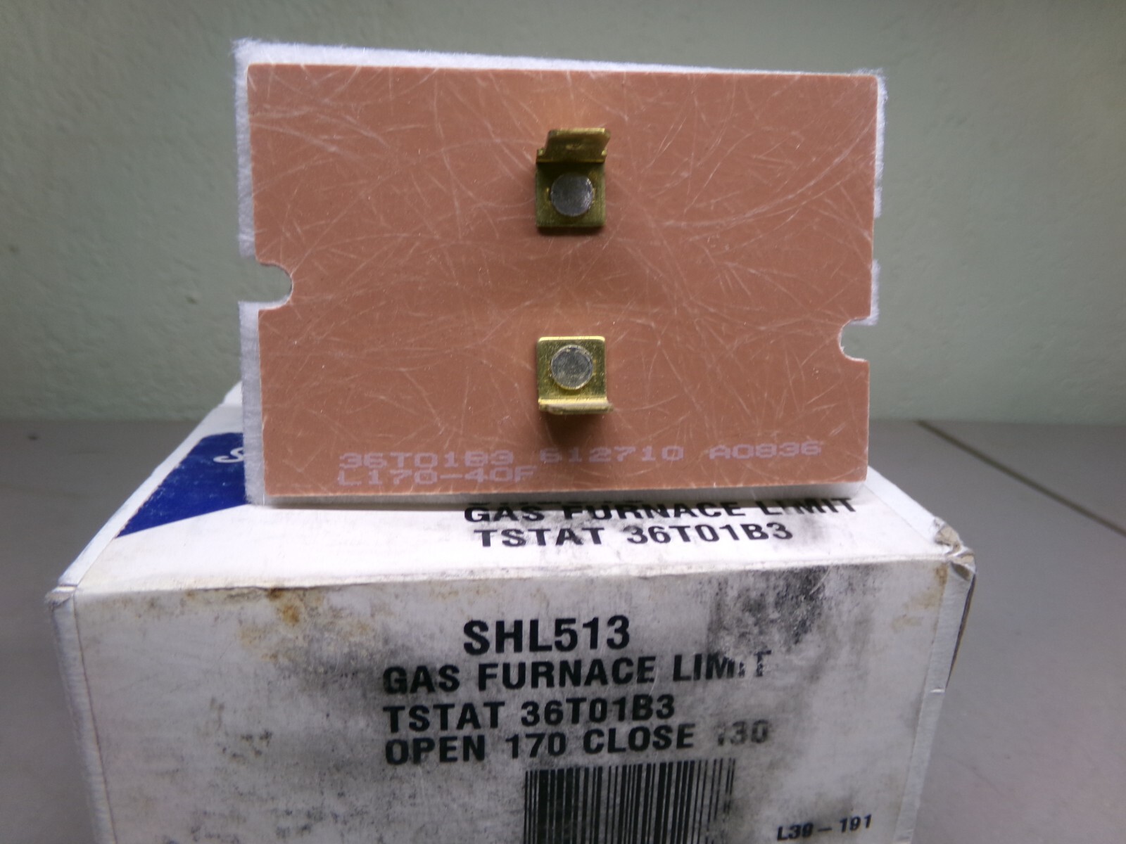 SUPCO SHL513 GAS FURNACE LIMIT 170/130
