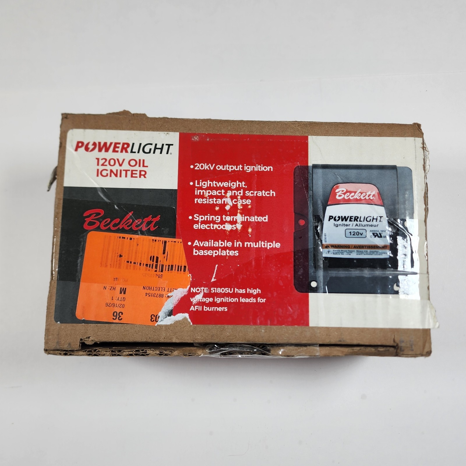 BECKETT Electronic Oil Igniter for A, AF, AFG, and NX Burners 51771U