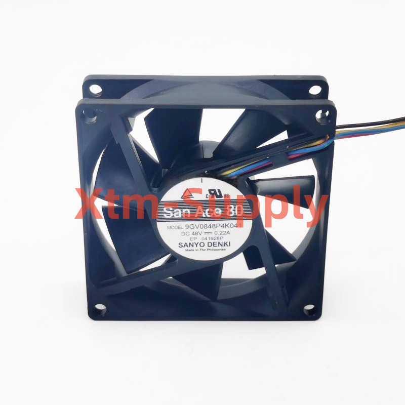 1pc brand new SANYO Fan 9GV0848P4K041 DC48V 0.22A 8CM 8025 4 WIRE cooling fan