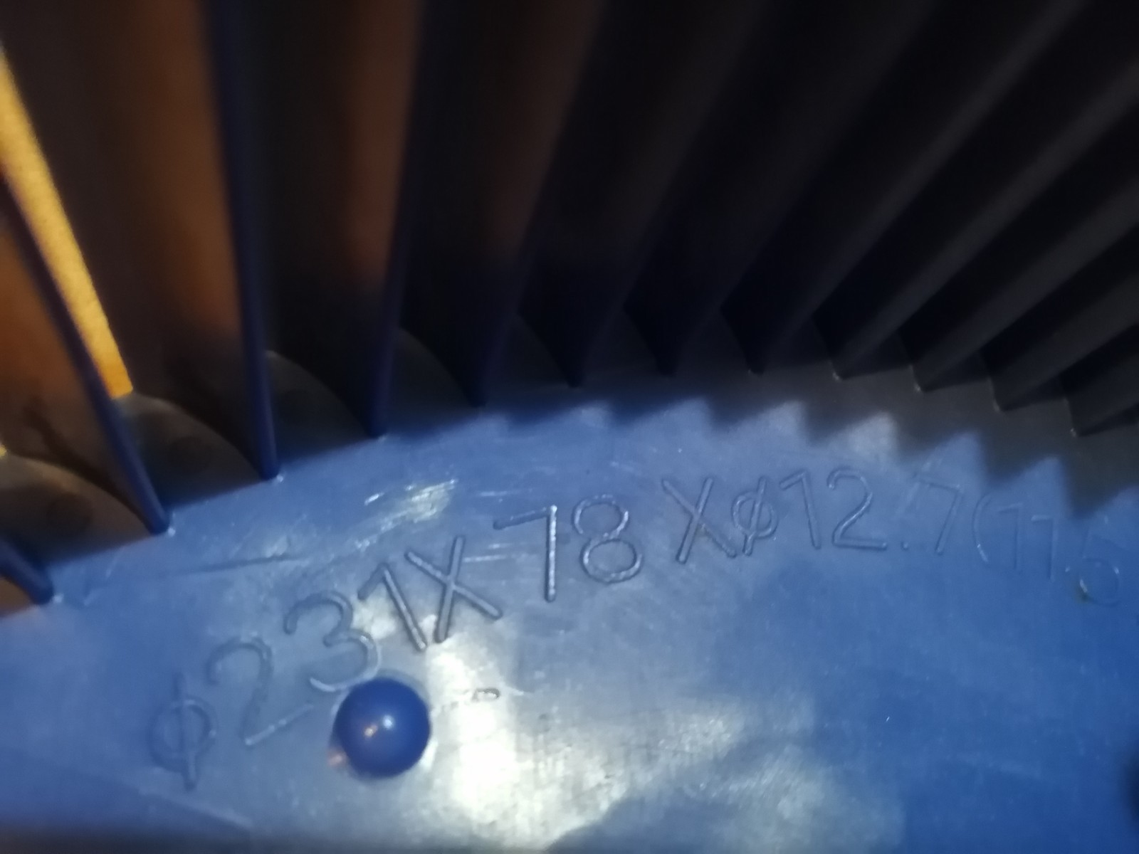 Frigidaire Air Conditioner Fan Blower Wheel FRA155T1 /231x78x12.7×70
