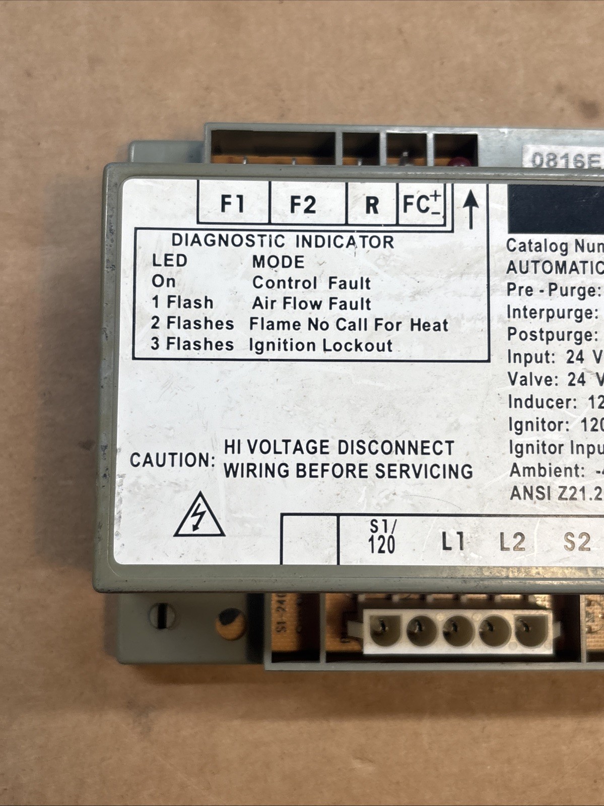 Fenwal 35-665908-115 24 Vac Hot Surface Ignition Control Board