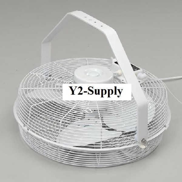 NEW! 14″ INDOOR/OUTDOOR Fan With Wall Ceiling Bracket White!!