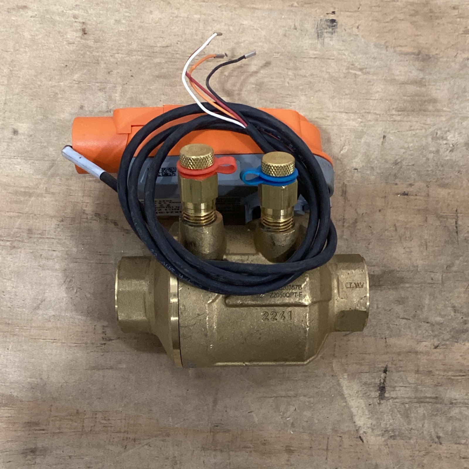 Belimo CQX24-SR 24V Modulating Valve Actuator with 3/4″ Brass Control Ball Valve