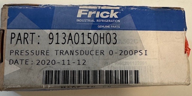 Frick Pressure 913A0150H03 0- 200 psia 1/4″-18 NPT Output 1 to 5 VDC Ships FREE