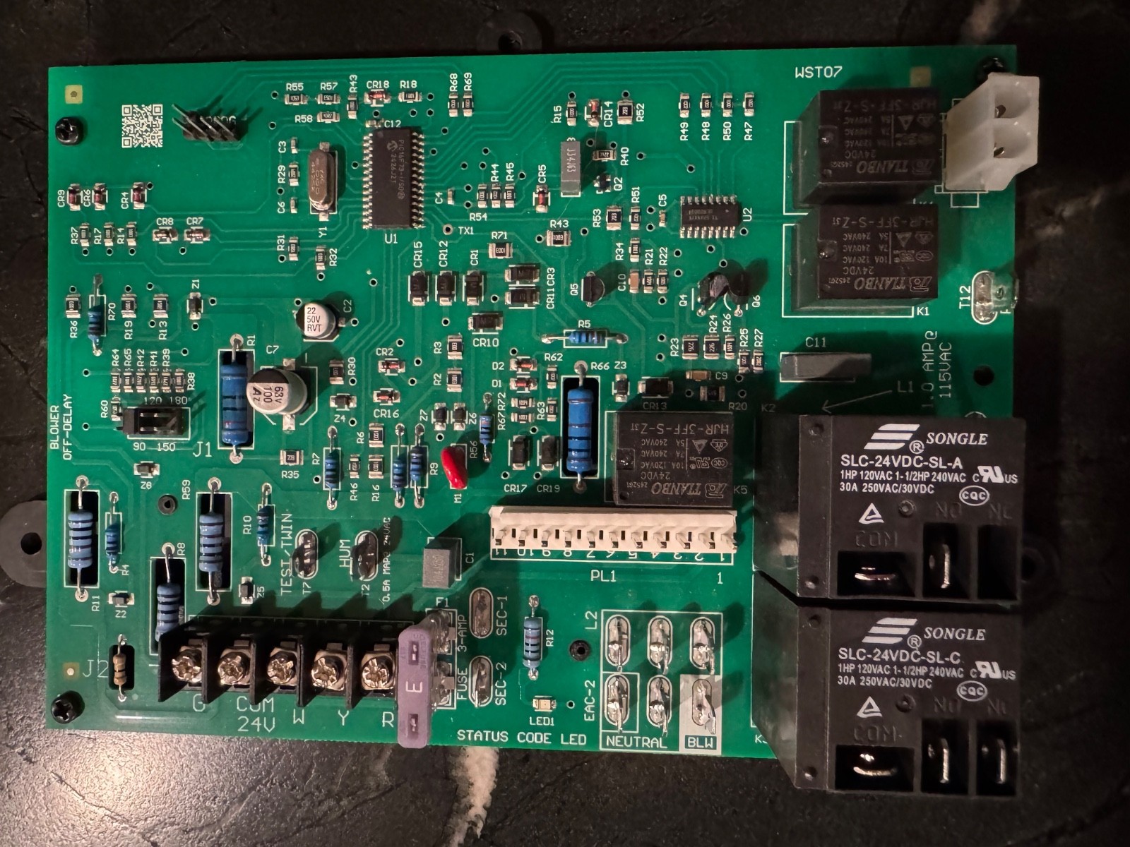WST Series Integrated Control Board used for 3 months, then furnace got replaced