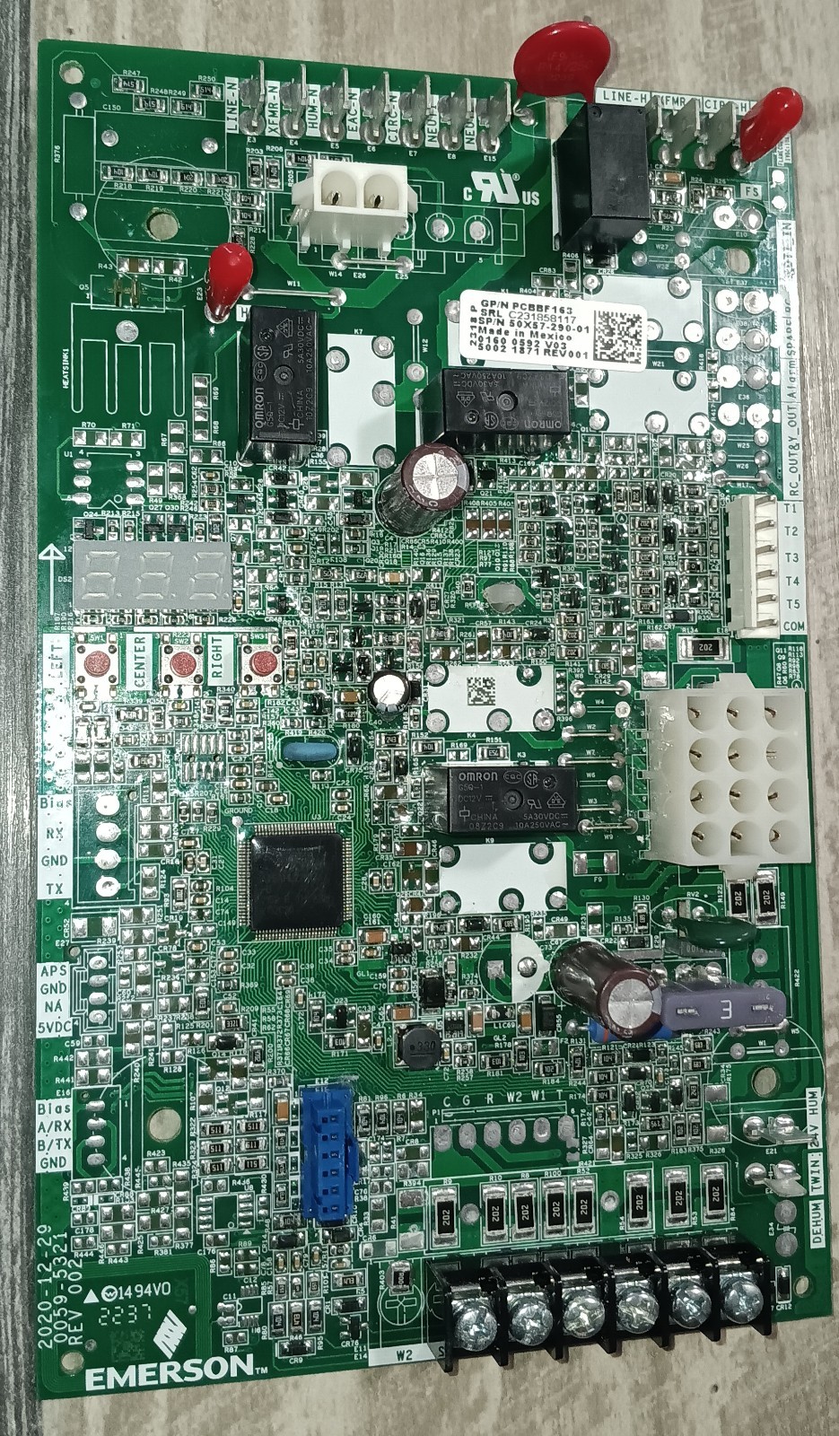 Emerson PCBBF 163 Furnace Control Board Used