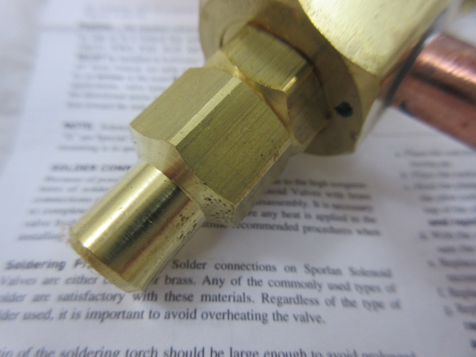 3/8″ SOLDER SPORLAN ME6S130-HP REFRIGERANT LIQUID LINE SOLENOID VALVE W/O COIL