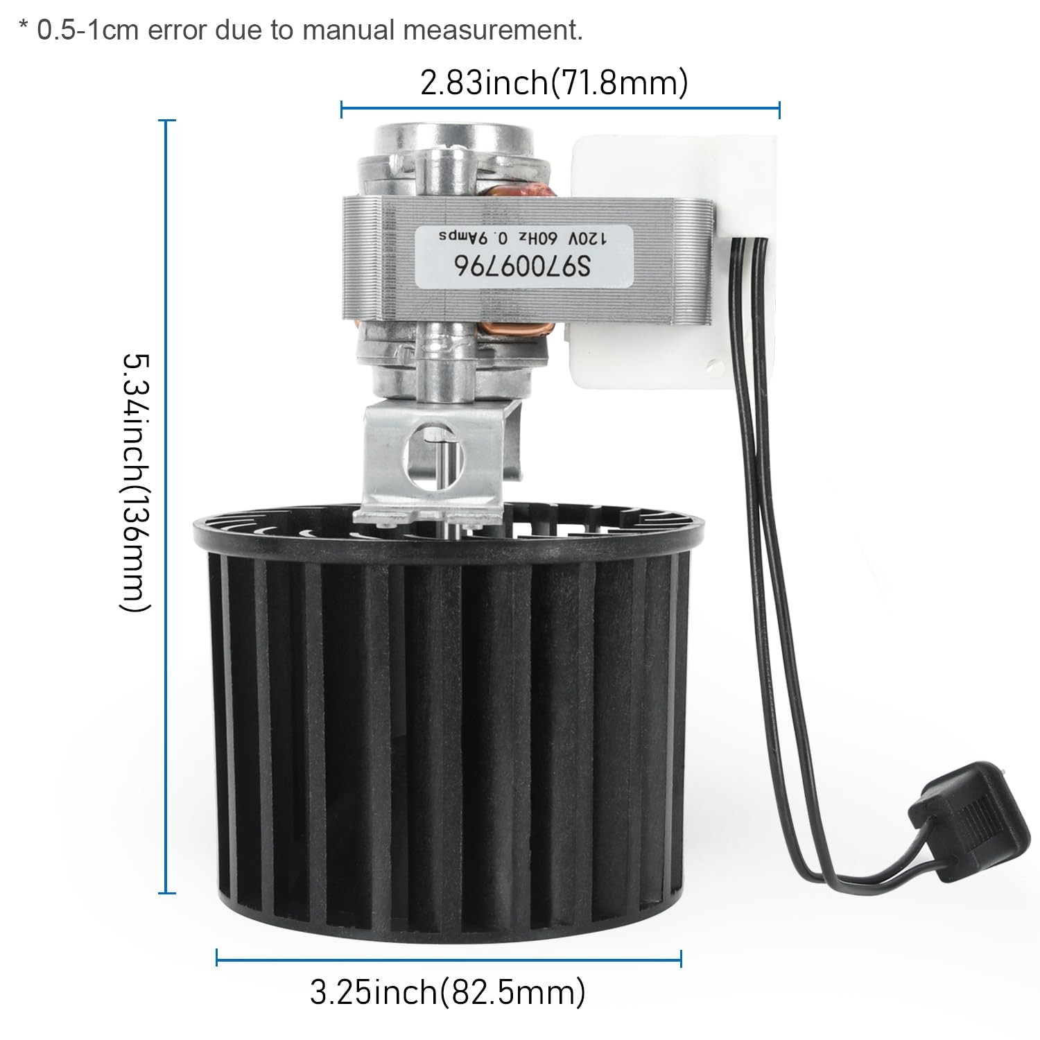 S97009796 Bathroom Fan Motor Blower Assembly Compatible with Broan NuTone…