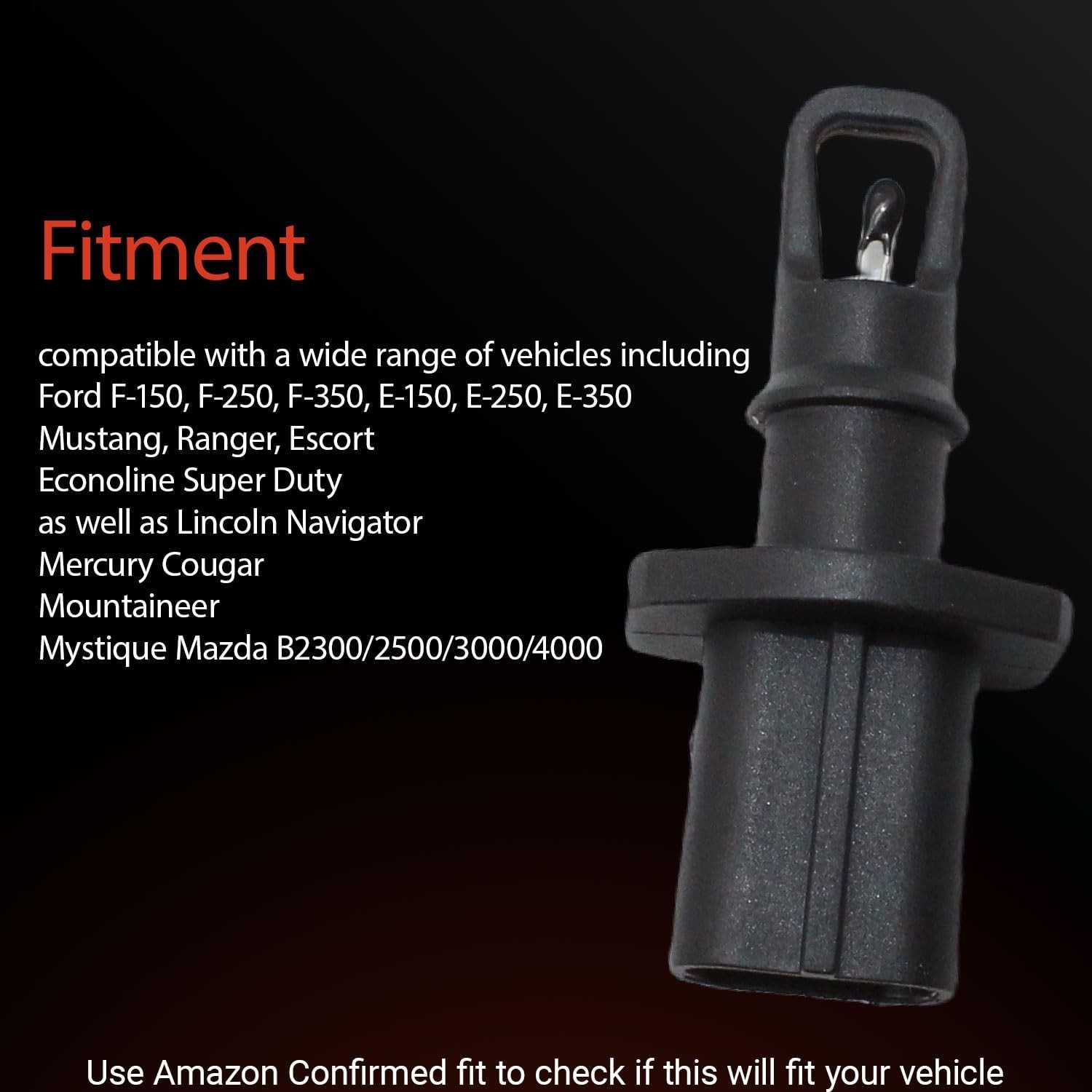 Intake Air Charge Temperature Sensor IAT Compatible with Ford Lincoln Mazda